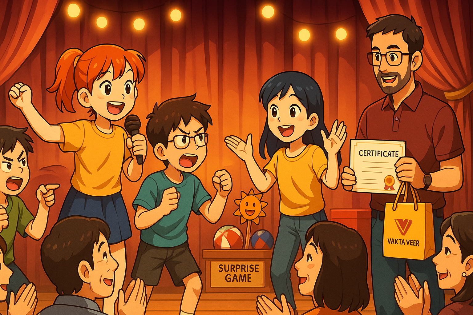 Kids performing at the Grand Finale